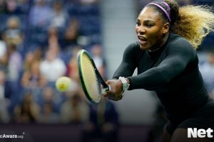 Serena Williams playing tennis