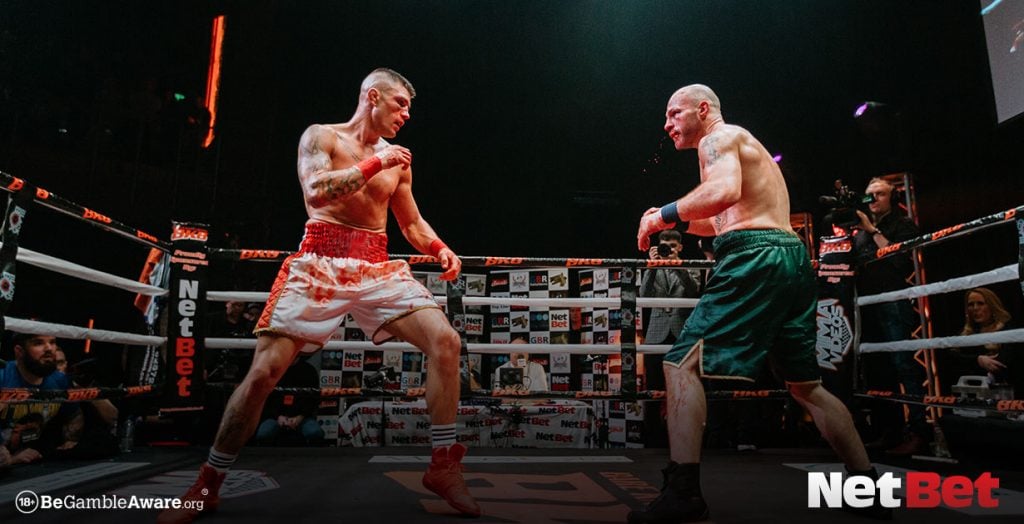 Rico vs Sweeney in the ring