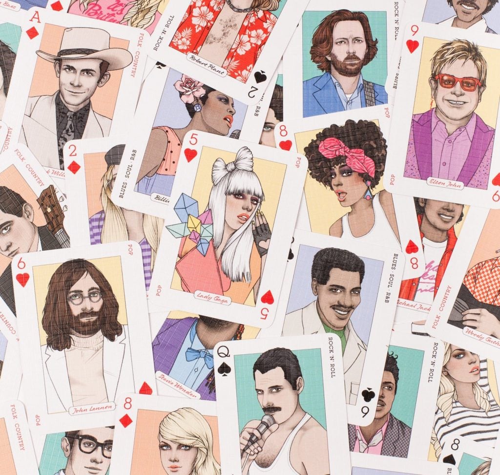 artist playing cards online
