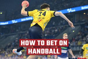 Handball player shooting